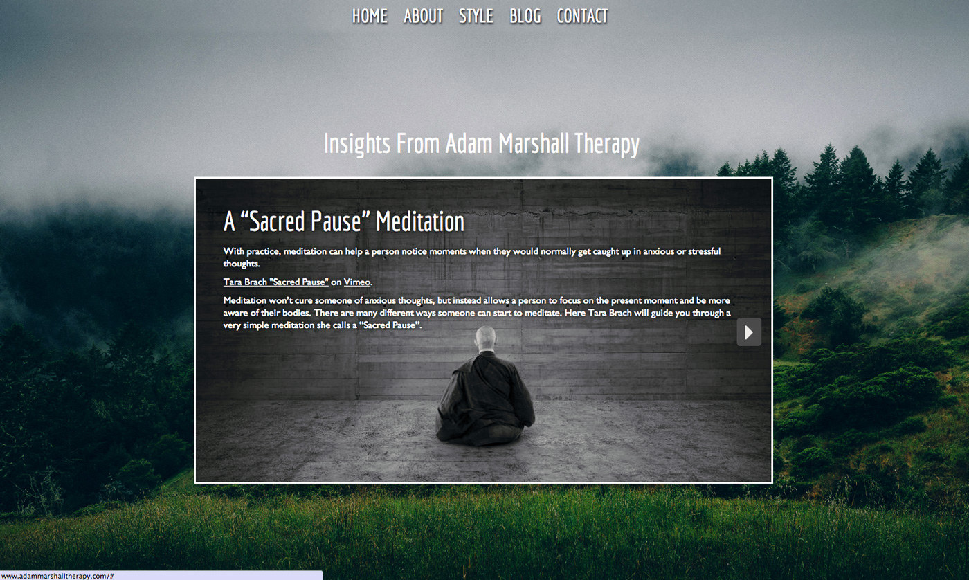 AdamMarshallTherapy.com – Blog