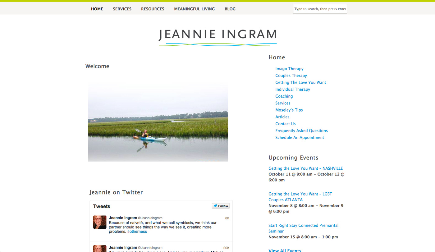 JeannieIngram.com - Home page