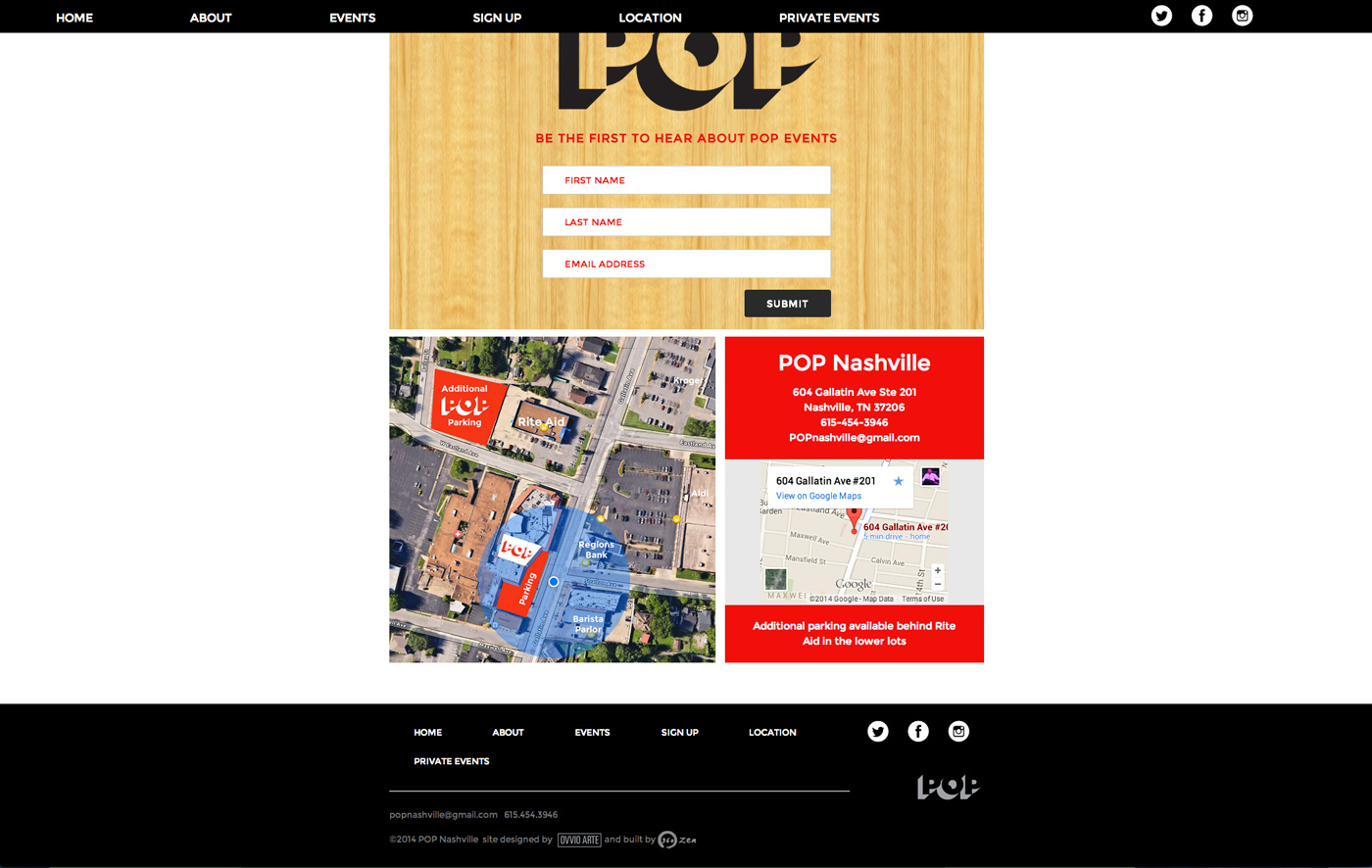 POPNashville.com – Location page