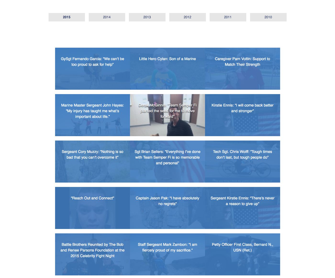 SemperFiFund.org – Hero Stories