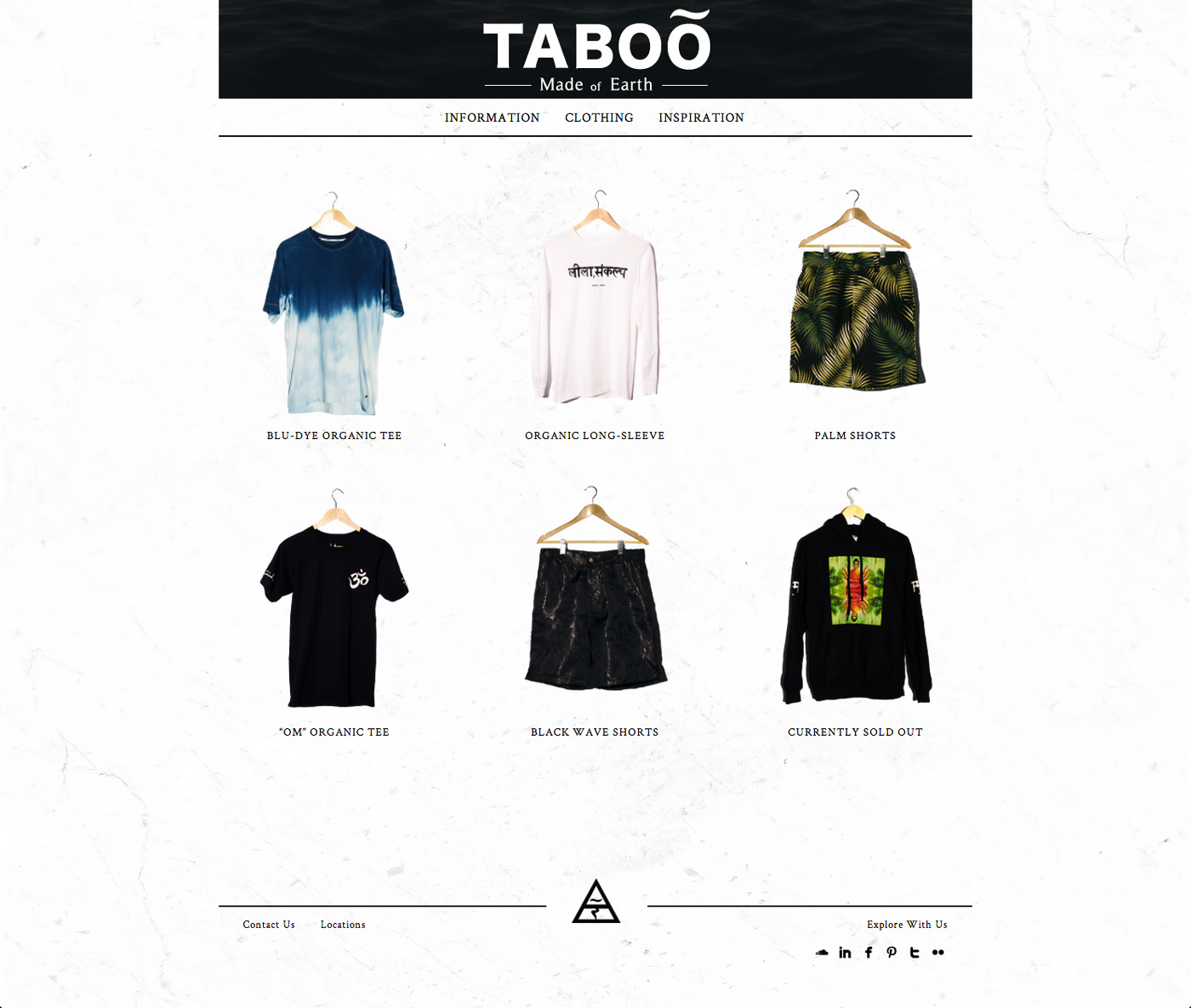 TabooInternational.us – Alternate product grid