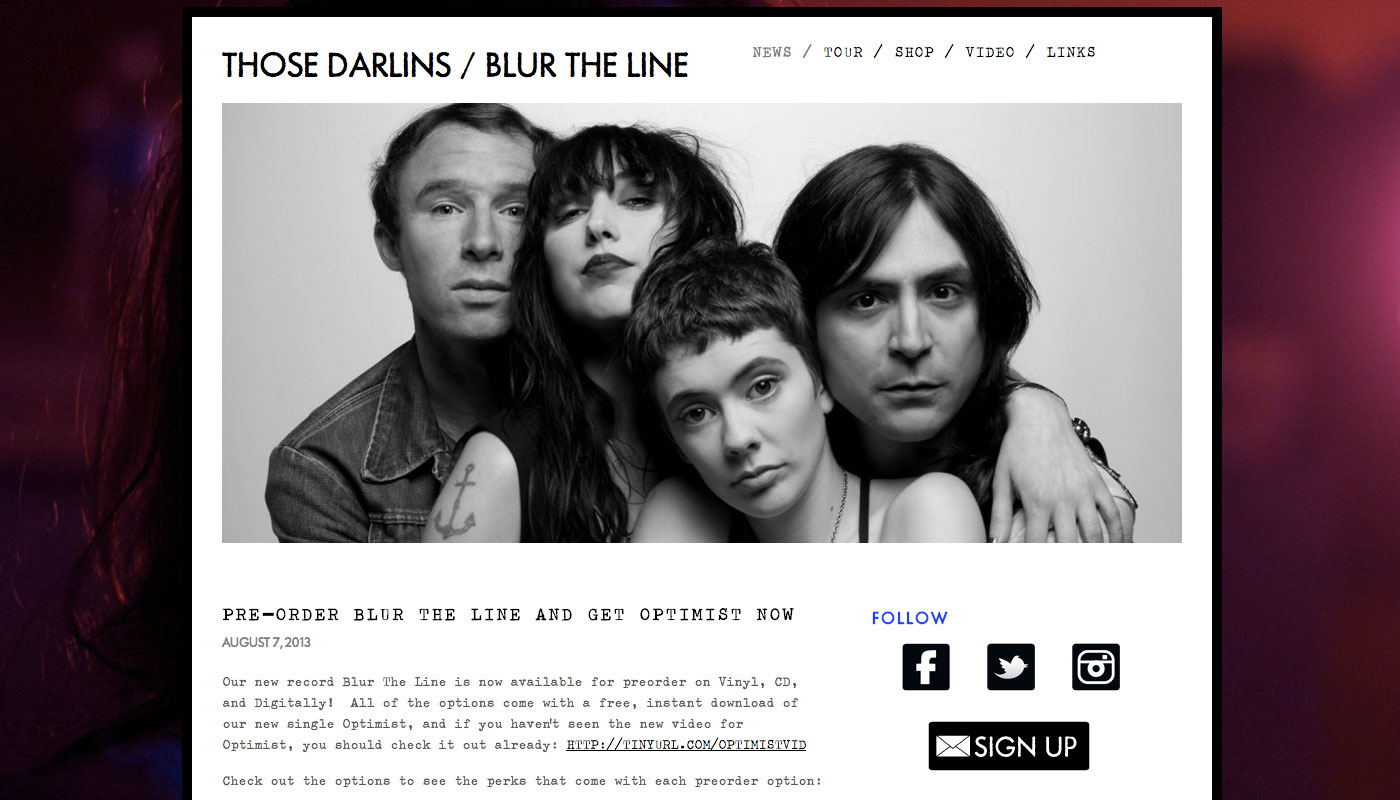 Those Darlins - Home page